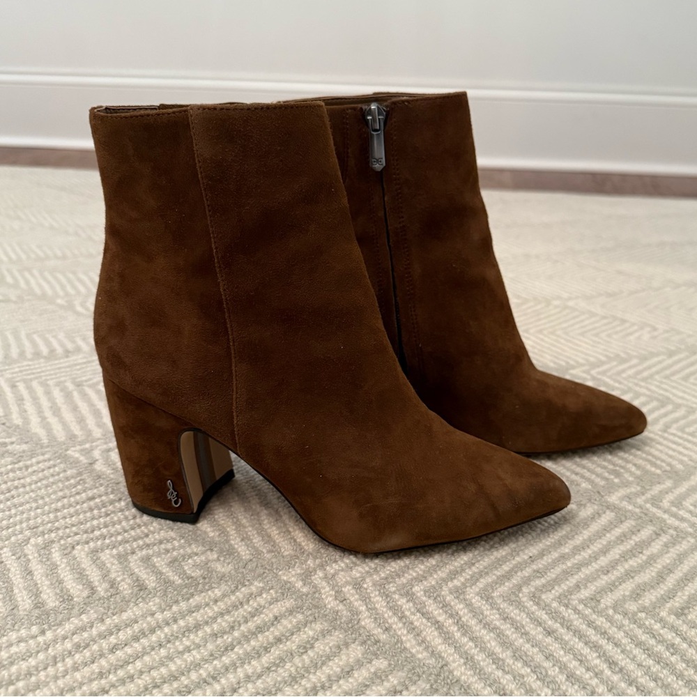 Sam Edelman Brown Suede Ankle Boots